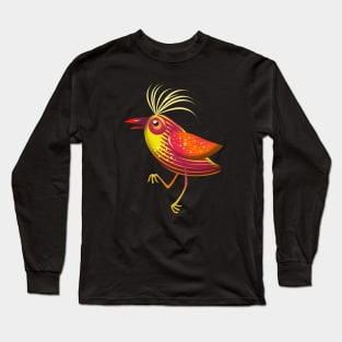 Little Striped Bird Long Sleeve T-Shirt